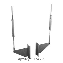 Приварной блок подвески для вертикальных трубопроводов 426x33.3x30 мм AISI 304 ОСТ 34-10-727-93